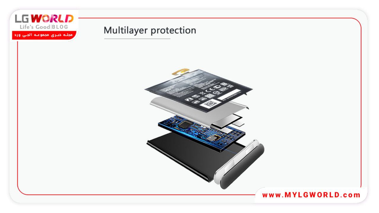 ساختار باتری اورجینال گوشی LG G6