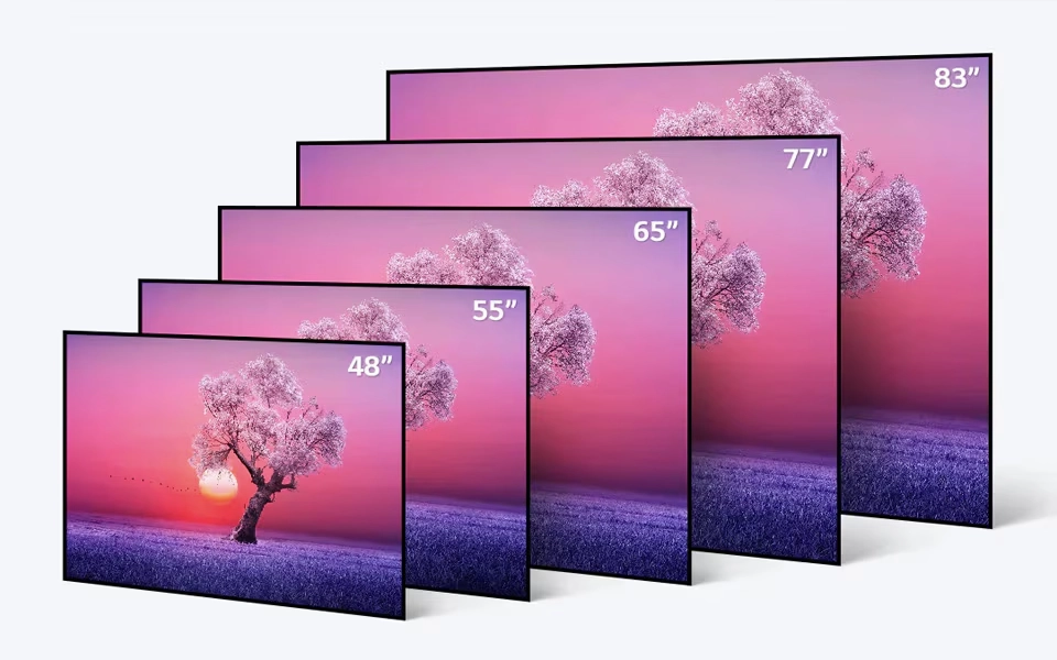 بهترین اندازه تلویزیون الجی برای پذیرایی