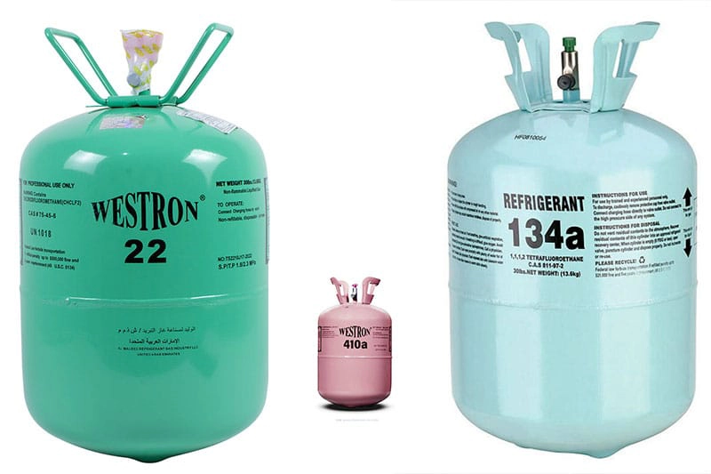 مقایسه گاز مصرفی کولر گازی R410a و R22 در محصولات الجی