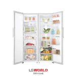 قیمت و خرید یخچال و فریزر دوقلو ال جی مدل 411 و 414 رنگ سفید