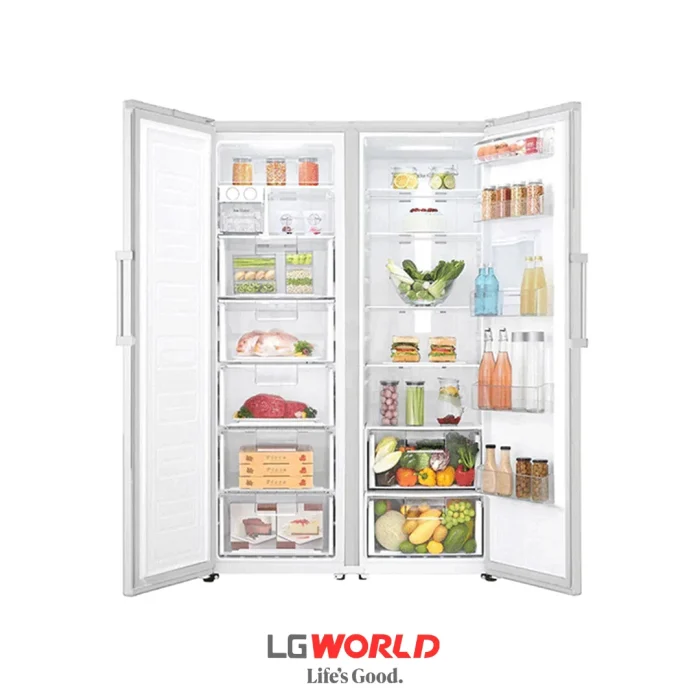 قیمت و خرید یخچال و فریزر دوقلو ال جی مدل 411 و 414 رنگ سفید