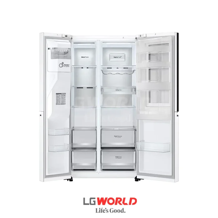 قیمت و خرید یخچال ساید بای ساید 24 فوت ال جی مدل LG X260 رنگ سفید