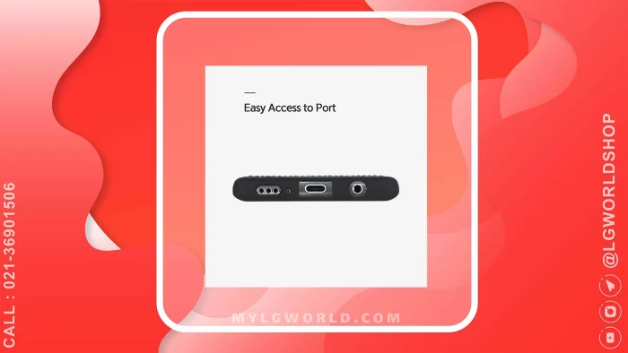 قیمت و خرید قاب چرم اصل Design Skin برای LG VELVET ساخت کره جنوبی - کروکو مشکی از فروشگاه رسمی الجی