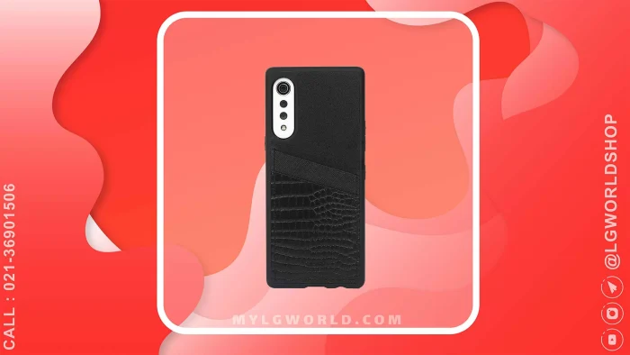قیمت و خرید قاب چرم اصل Design Skin برای LG VELVET ساخت کره جنوبی - کروکو مشکی از فروشگاه رسمی الجی