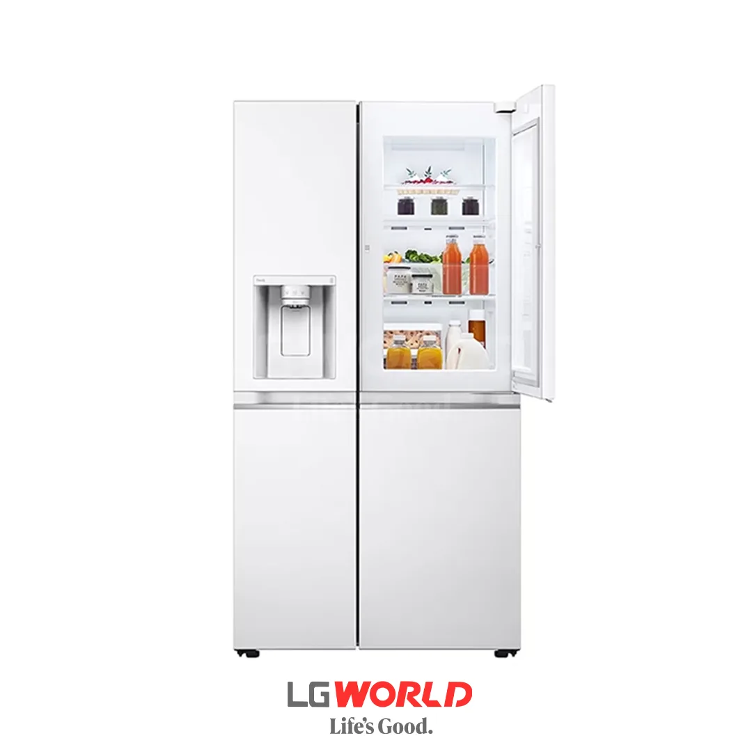 قیمت و خرید یخچال ساید بای ساید 30 فوت ال جی مدل J257 رنگ سفید