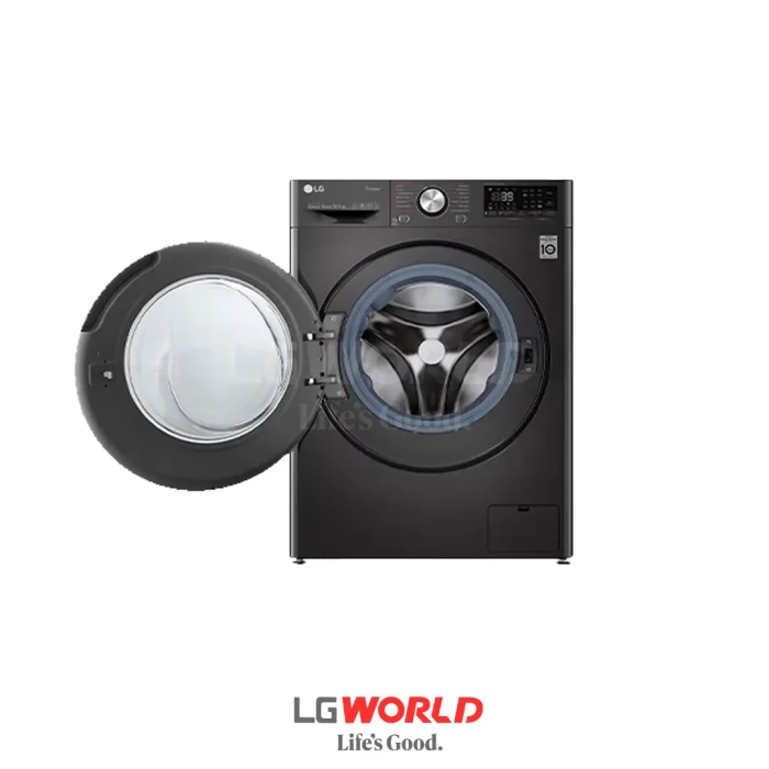 قیمت و خرید ماشین لباسشویی ال جی 10.5 کیلویی مدل LG V9 رنگ دودی با خشک کن