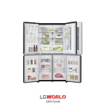 قیمت و خرید یخچال ساید بای ساید 25 فوت ال جی LG X24 رنگ دودی مونتاژ کره