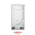 قیمت و خرید یخچال ساید بای ساید 24 فوت ال جی مدل LG X348 رنگ سیلور