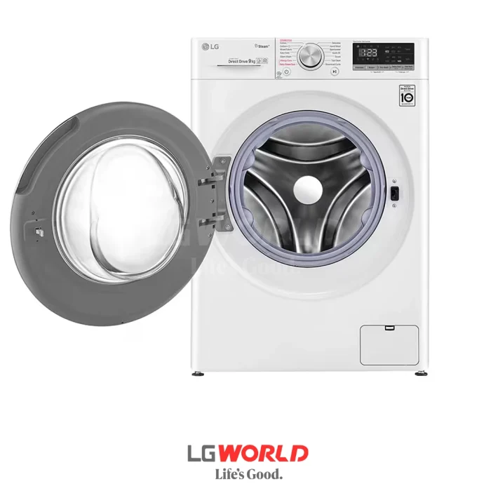 قیمت وخرید ماشین لباسشویی ال جی 10.5 کیلویی مدل LG V5 رنگ سفید بدون خشک کن