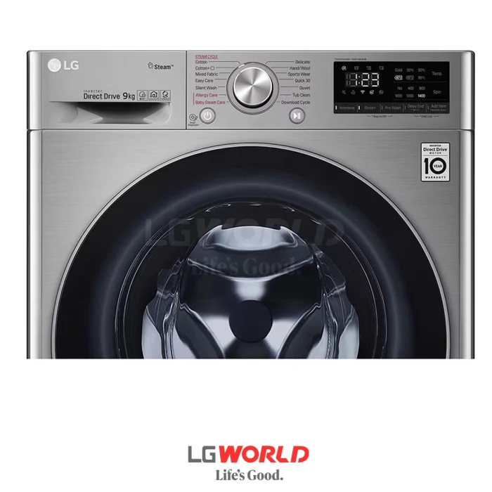 قیمت و خرید ماشین لباسشویی ال جی 10.5 کیلویی مدل LG V5 رنگ سیلور با خشک کن 7 کیلویی