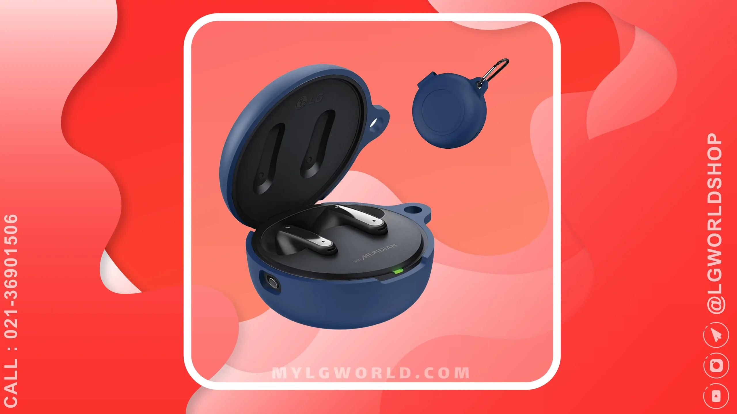 قیمت و خرید کاور سیلیکونی محافظ ایربادز LG TONE FREE FP8 سرمه ای از فروشگاه رسمی الجی