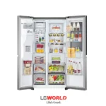 یخچال فریزر ال جی مدل X267 استیل 1